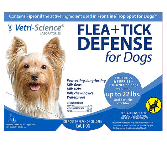 21st Century Flea + Tick Defense For Dogs And Puppies Up To 22-Pound