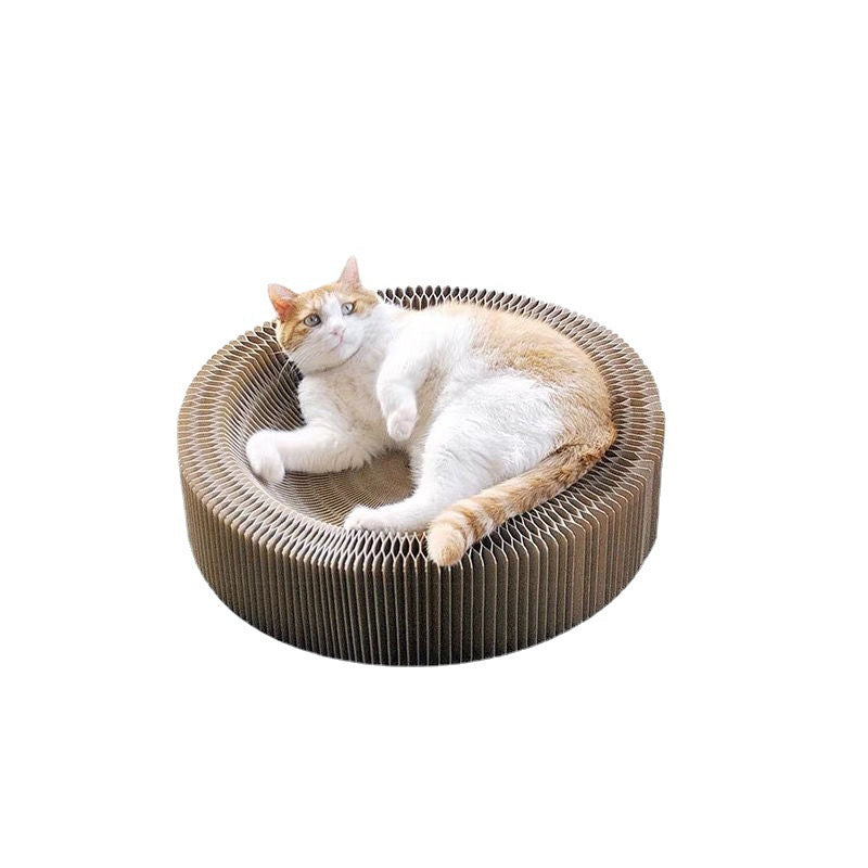 Creative accordion cat scratching board pet supplies decompression grinding claws corrugated paper cat specific - Purrfect Pet Kingdom