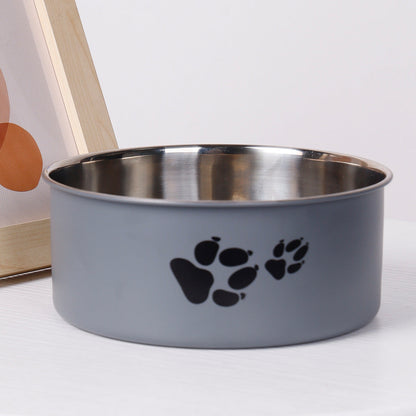 Stainless Steel Dog Bowl Large Capacity Anti-tumble Cat Bowl