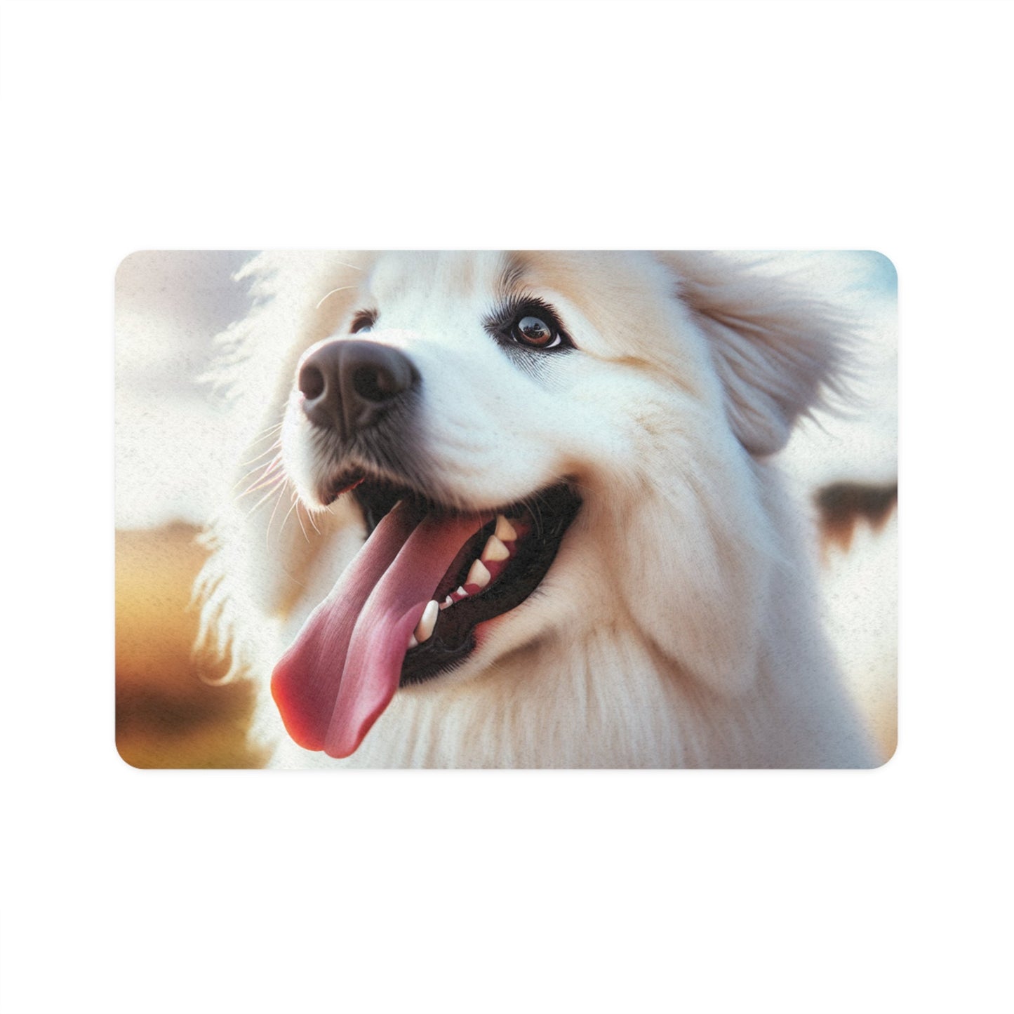 Pet Food Mat (12x18) - Pyrenean Mountain Dog