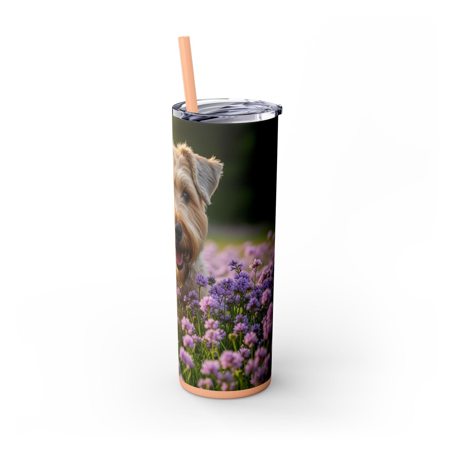 Soft Coated Wheaten Terrier Tumbler with Straw, 20oz