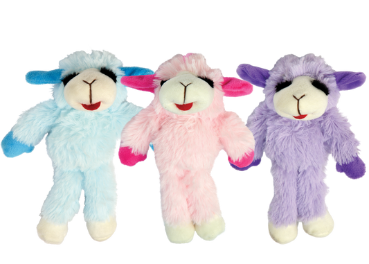 Multipet Floppy Lamb Chop - Assorted Colors 7"