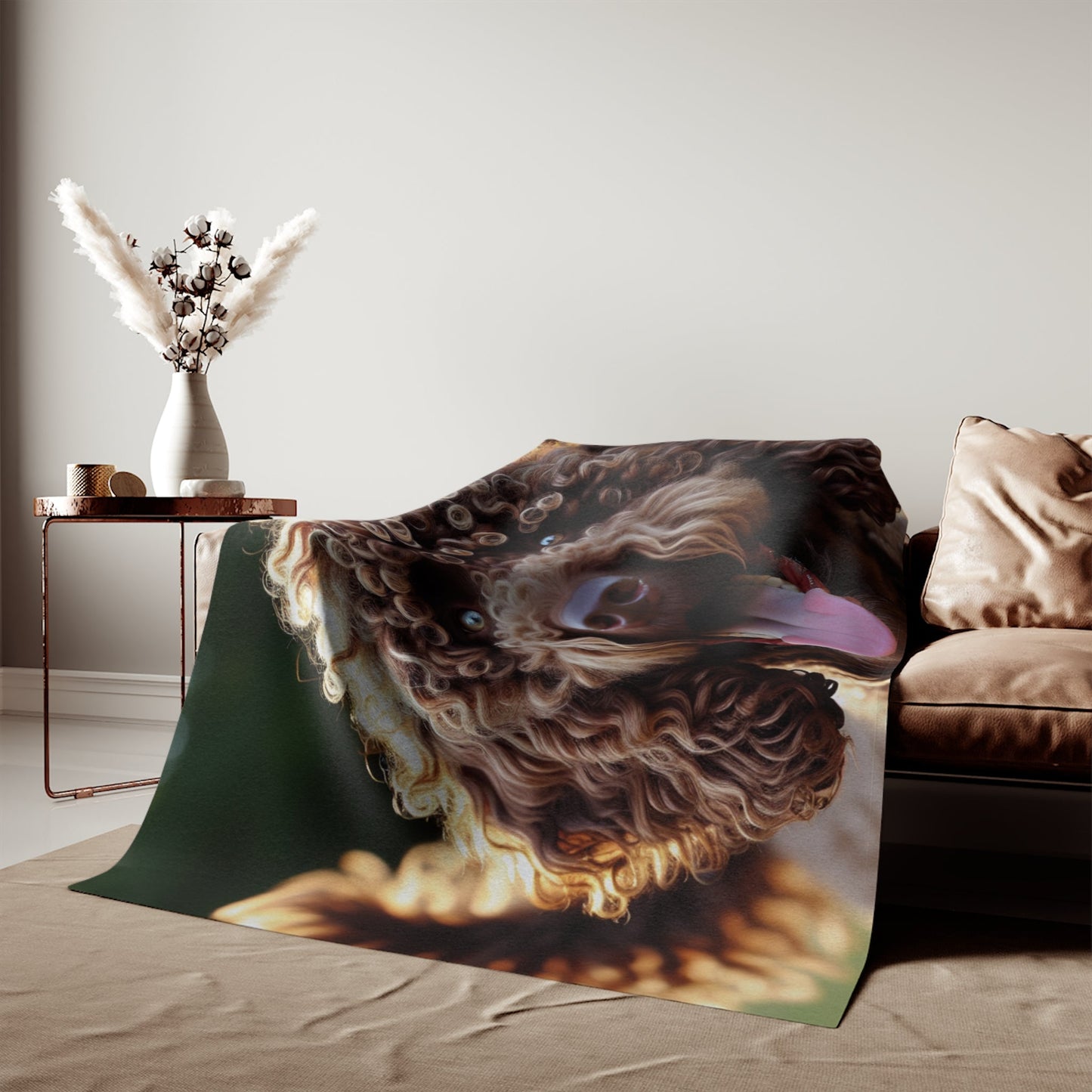 Curly Coated Retriever Sweatshirt Blanket