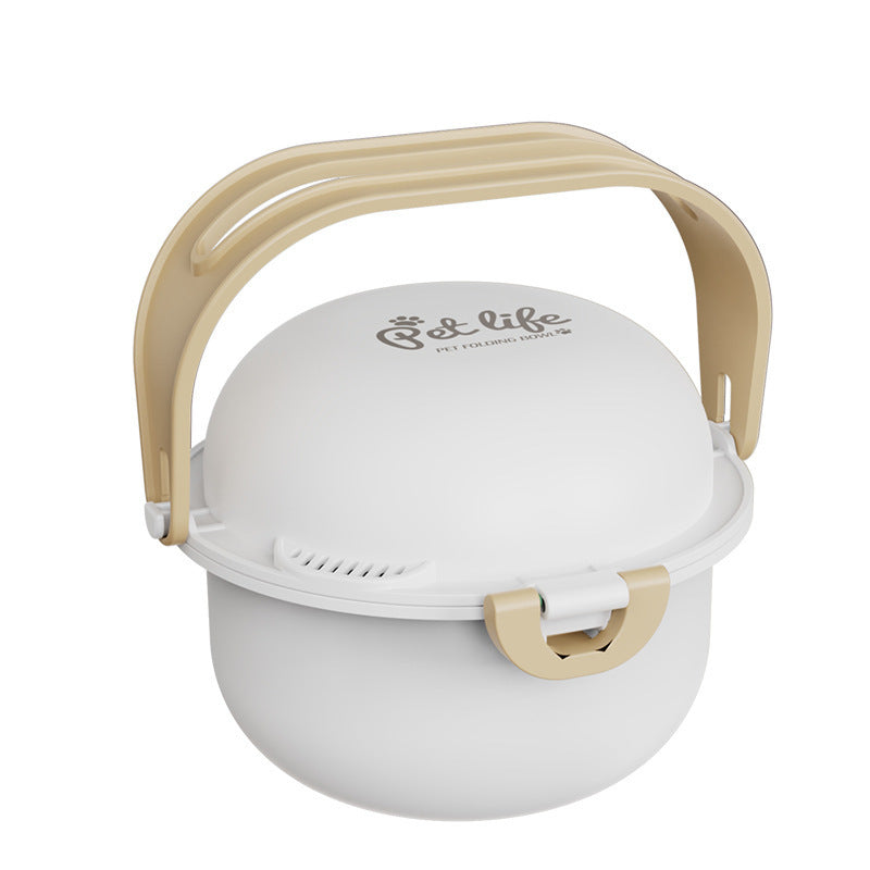 Pet Portable Folding Outdoor Dog Feeding Drinking Bowl