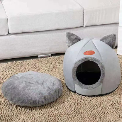 Pet Bed with Cat Ears Cat Bed for Small Medium Large Cats