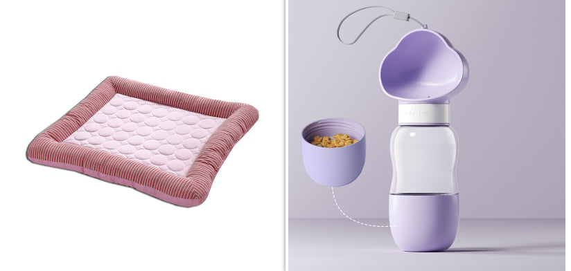 Pet Cooling Mat - Breathable Ice Silk Bed for Dogs & Cats