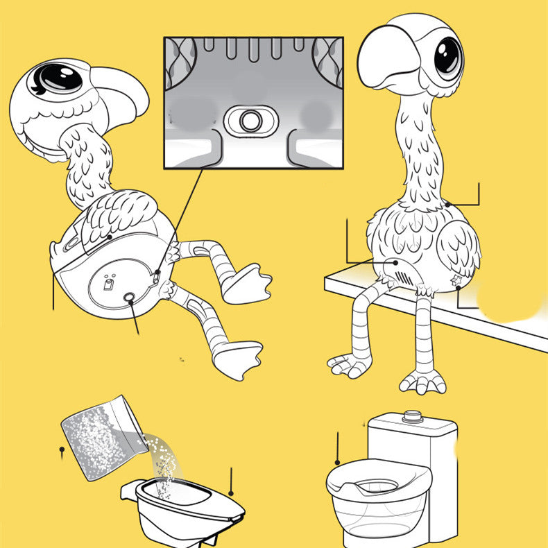 Electronic Singing Flamingo Pet Toy - Movable Interactive Voice Pet for Children Ages 4-14