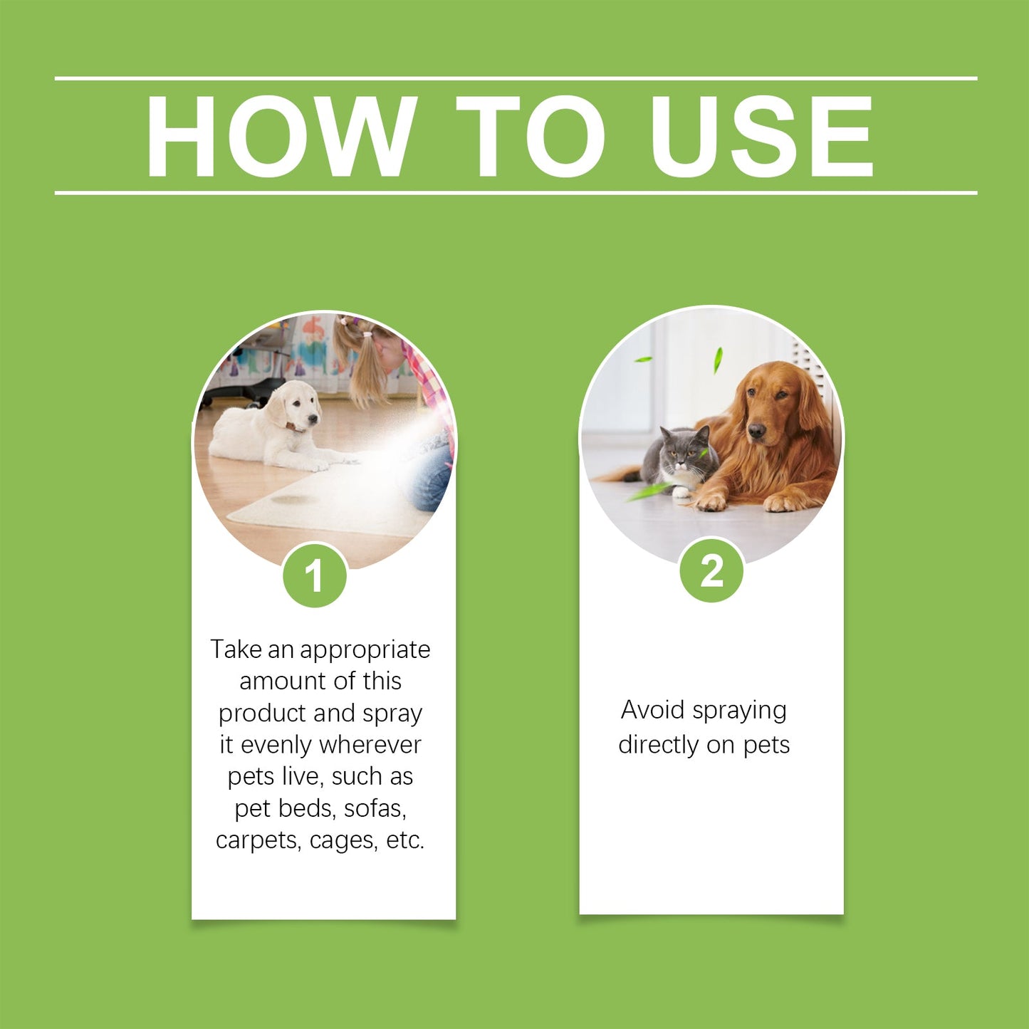 Pet Odor Spray, Indoor Pet Area Odor Cleaning And Fragrance Lasting Guardian Refreshing Spray