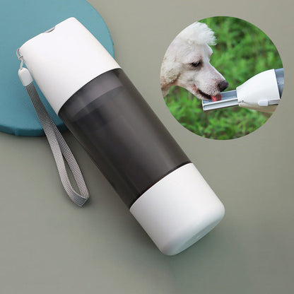 Portable Dog Water Bottle 350ml Water Food Container For Dog