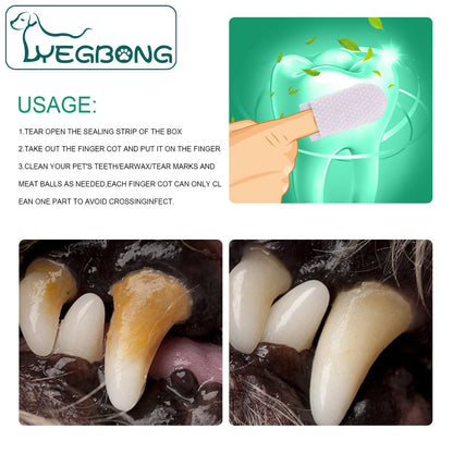 Premium Soft Silicone Finger Toothbrush for Pet Dental Care