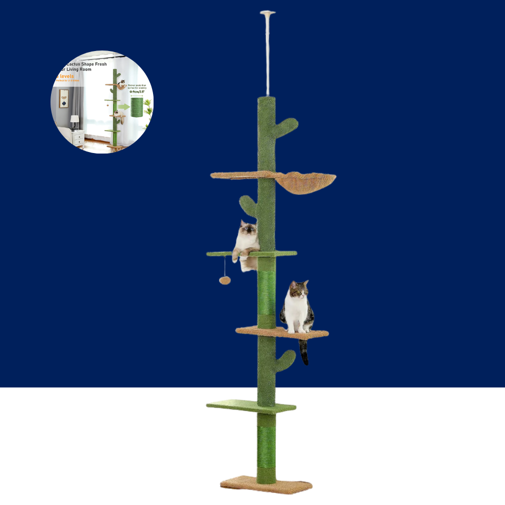 Cat Tree Tower 5 Tier Scratching Post & Hammock
