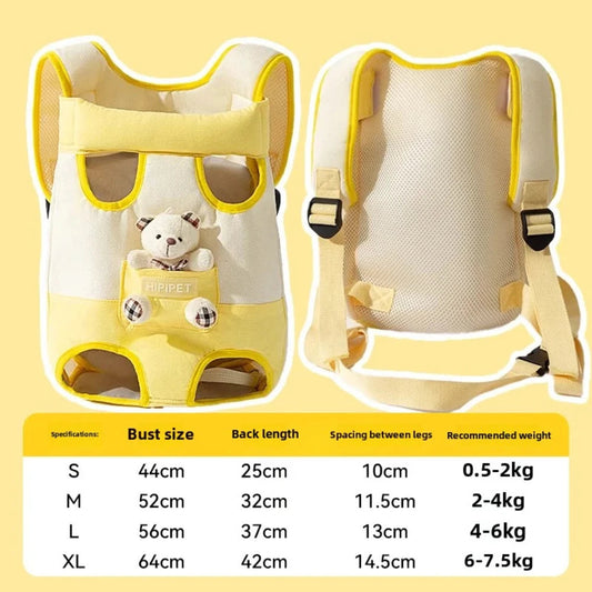 Pet Chest Bag – Breathable Folding Portable Pet Carrier for Small Dogs & Cats | Single/Double Shoulder & Handheld Design