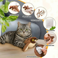 Peelaid™ Flapping Bird – Rechargeable Chirping Cat Toy