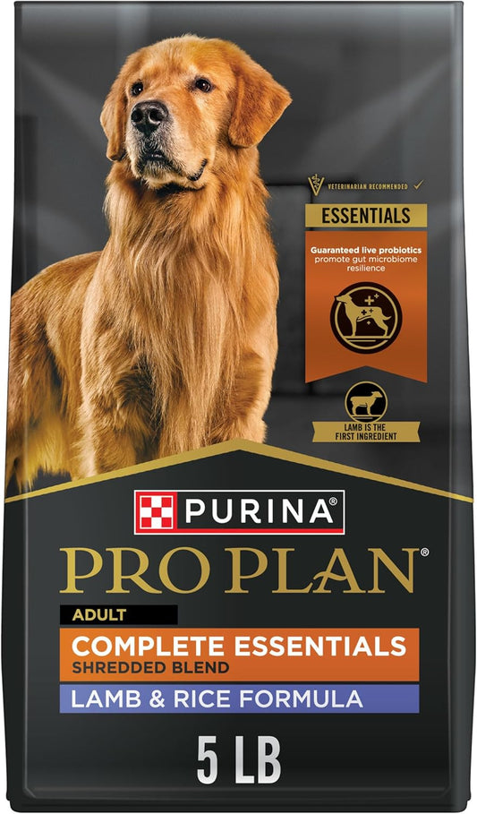 Purina Pro Plan Complete Essentials Adult Shredded Blend Lamb & Rice Formula - Pro Plan Dry Dog Food - The Family Pet