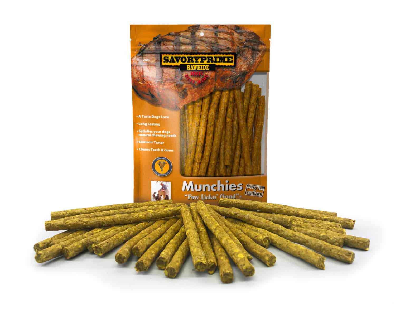 Savory Prime Munchie Sticks Chicken (5inch 30pk) - Dog chews - The Family Pet