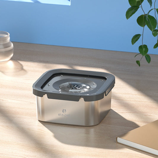 Pet Water Bowl Stainless Steel Floating Bowl Water Feeder