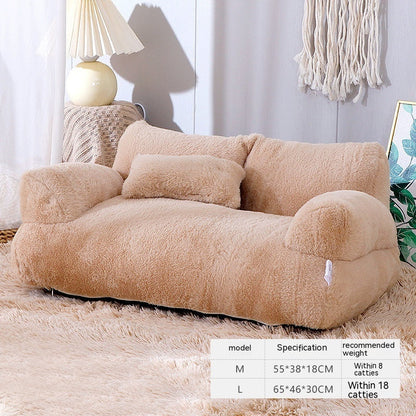 Luxury Cat Bed Sofa Winter Warm Cat Nest Pet Bed For Small