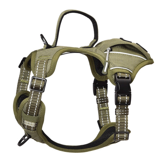 Tactical Dog Harness - No-Pull Vest with Poop Bag Holder