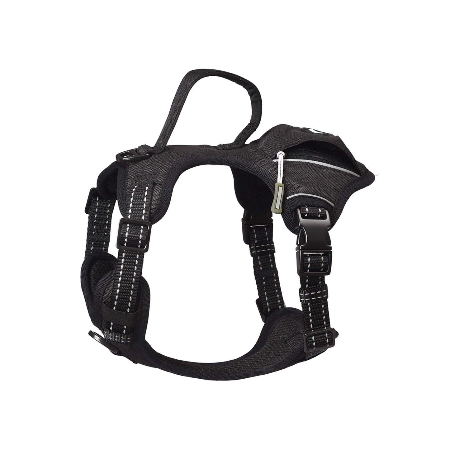 Tactical Dog Harness - No-Pull Vest with Poop Bag Holder