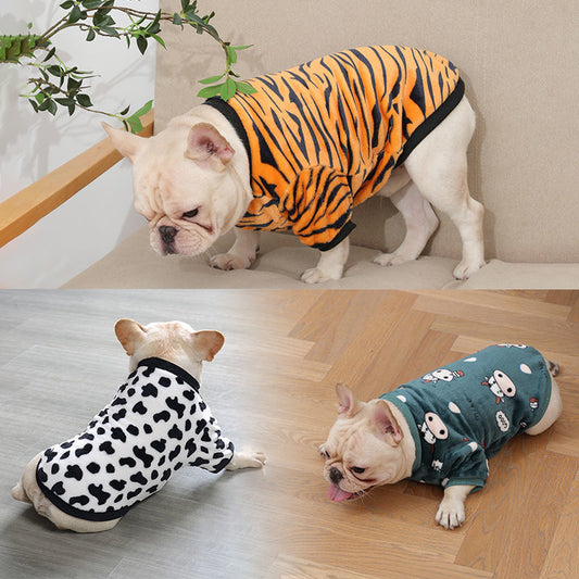 Purrfect Pet Kingdom Cozy French Plush Pajamas for Dogs & Cats