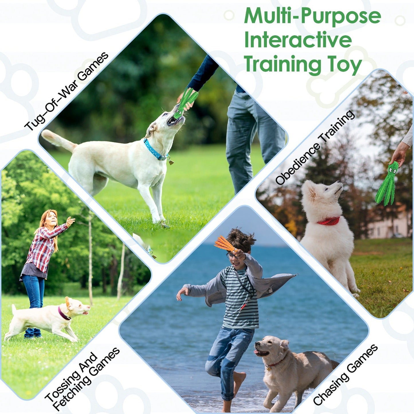 GBruno 2Pcs Squeaky Dog Toys