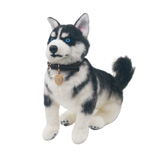 Husky Plush ? Realistic Dog Toy Gift for Pet Lovers