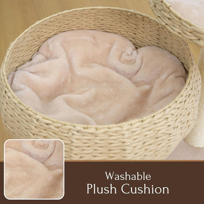 Eco-Friendly Cozy Cat Tree for Play and Rest by PetPals