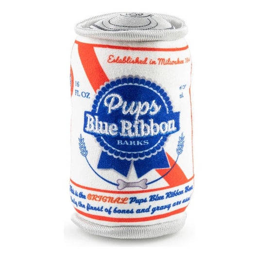 Pups Blue Ribbon Squeaker Plush Squeak Dog Toy