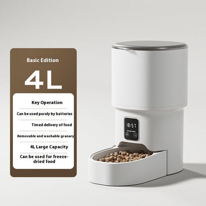 4L Smart WiFi Automatic Pet Feeder with Stainless Steel Bowl