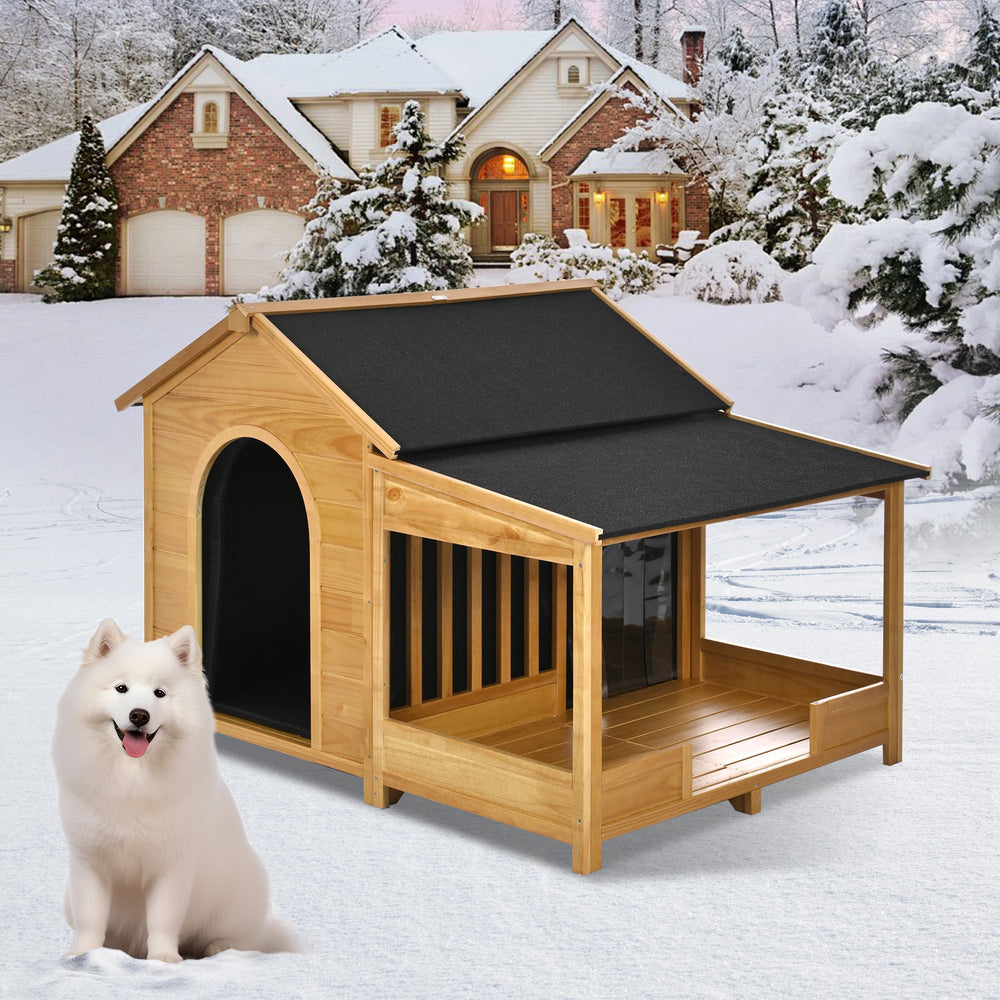 Large Outdoor Dog House Insulated Waterproof 60"