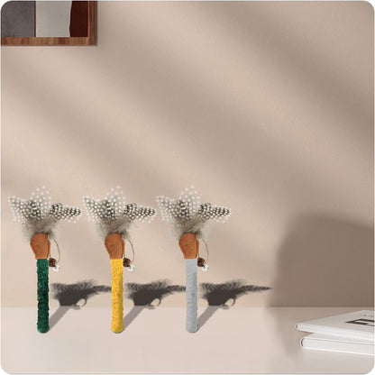 Cat Chew Sticks Catnip Chew Toys With Feather Funny Cat