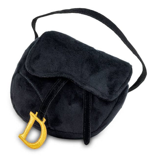 Doggyior Black Luxury Bag Plush Dog Toy