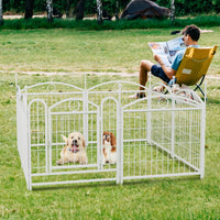 Dog Playpen 24" 8 Panels Heavy Duty Exercise Pen