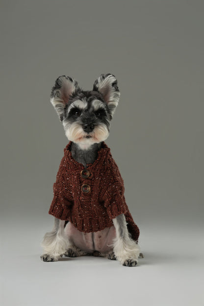 GLACIER PET SWEATER - BURGUNDY