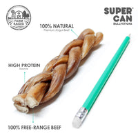 6" Braided Bully Sticks (10-Pack)