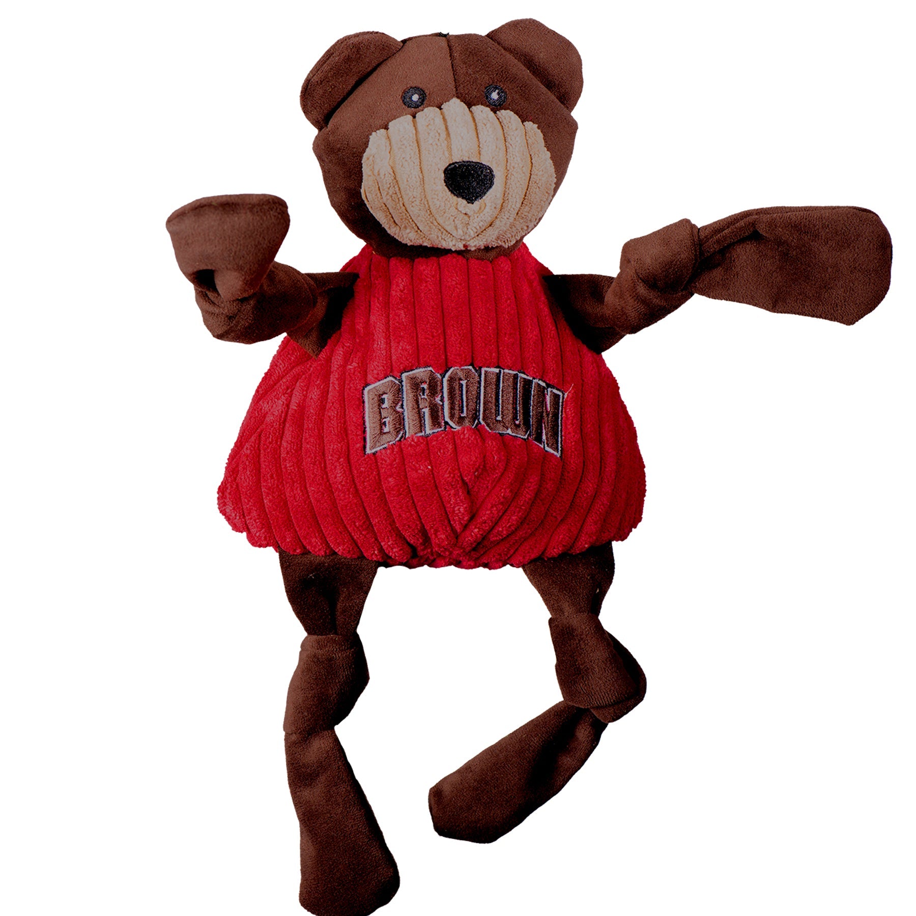 Dog Toy NCAA Brown University Bruno the Bear Knottie Plush - main product image for dog toy