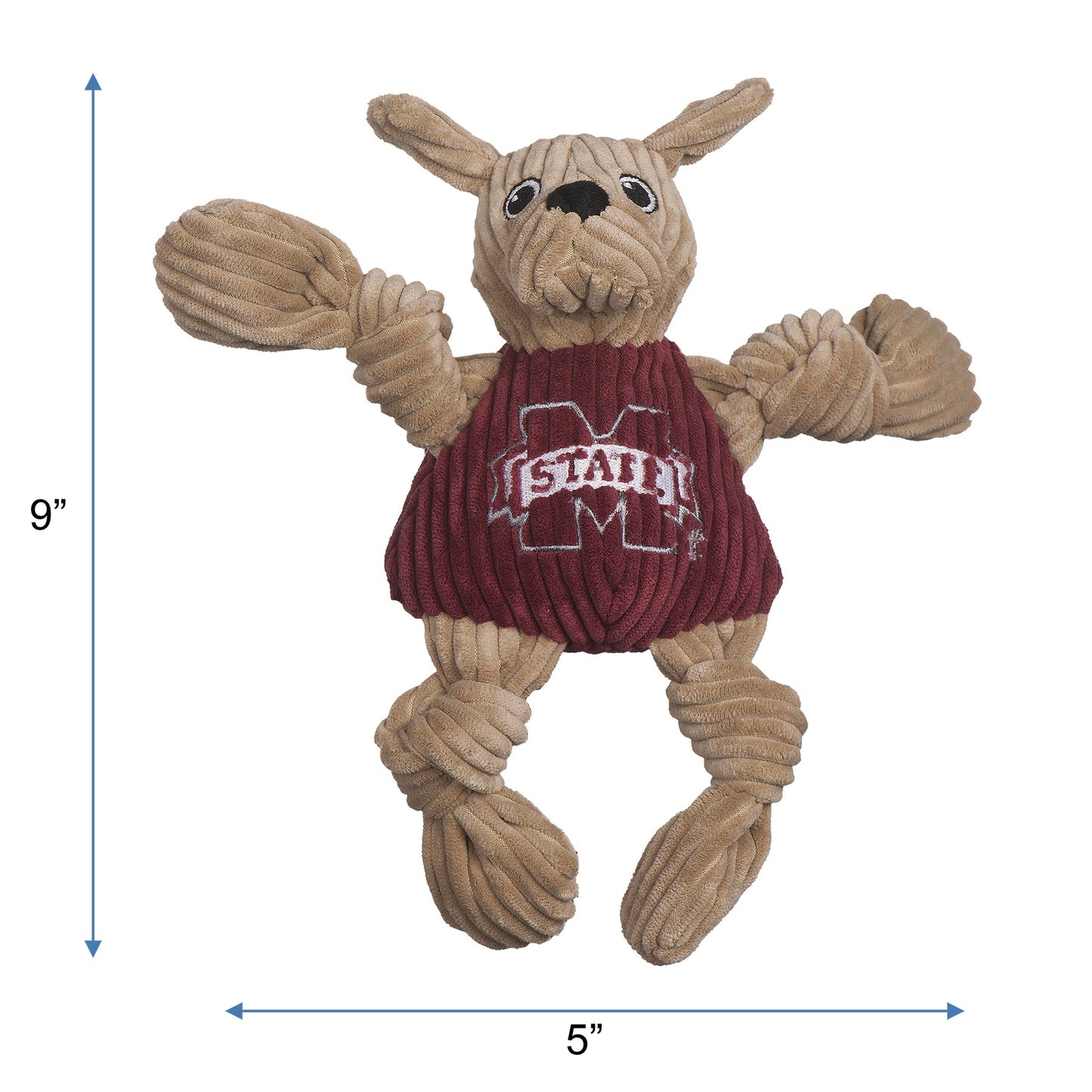 Dog Toy NCAA Mississippi State University Bully the Bulldog - detail product image for dog toy