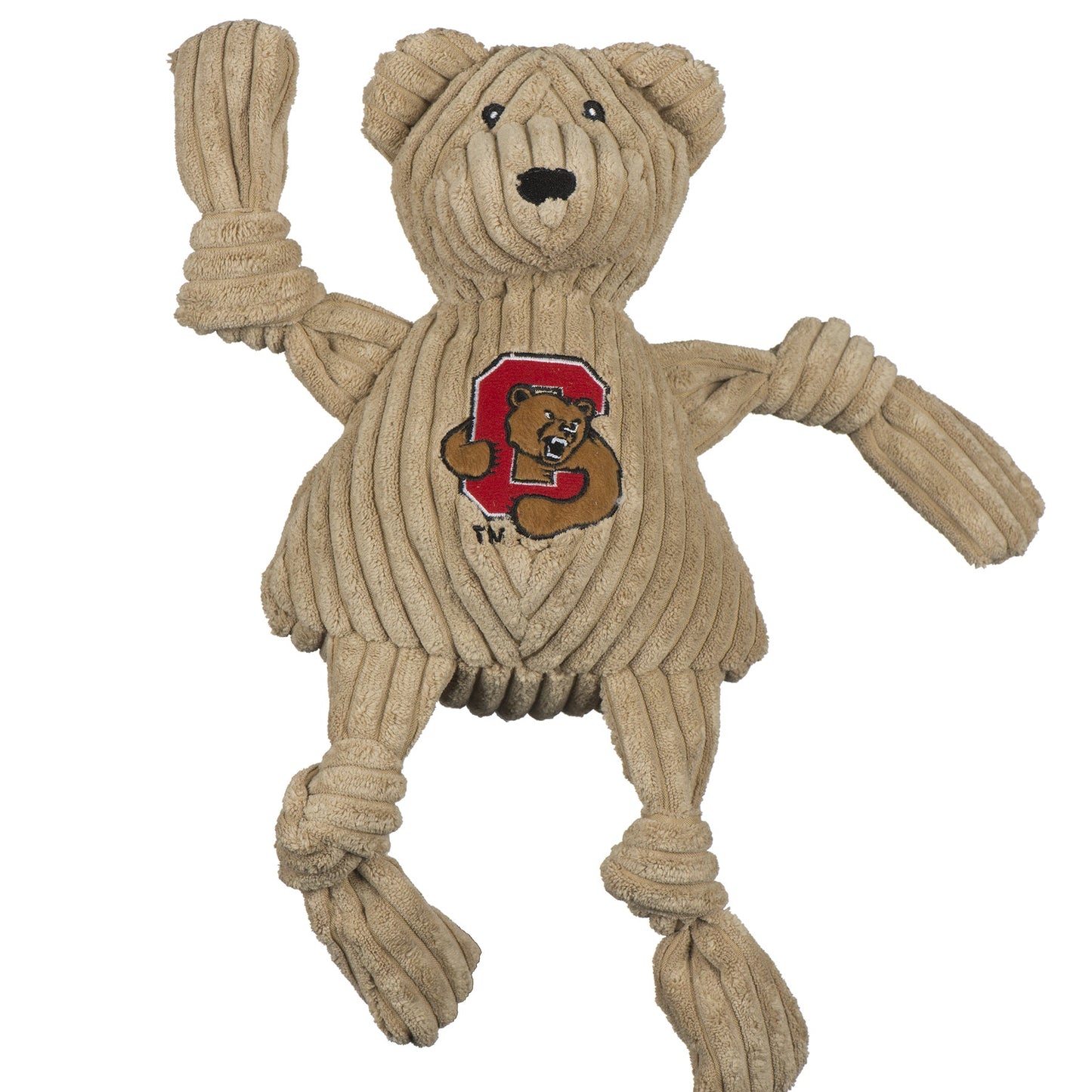 Dog Toy NCAA Cornell University Big Red Bear Knottie Plush - main product image for dog toy