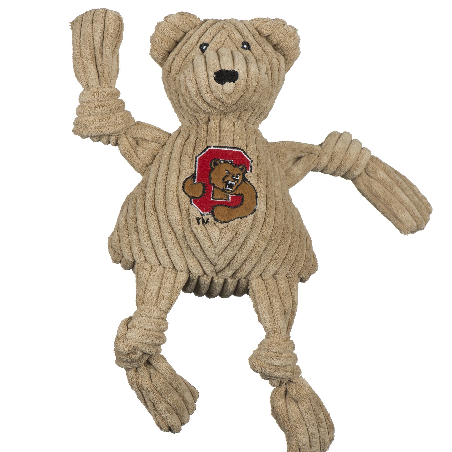 Dog Toy NCAA Cornell University Big Red Bear Knottie Plush - main product image for dog toy