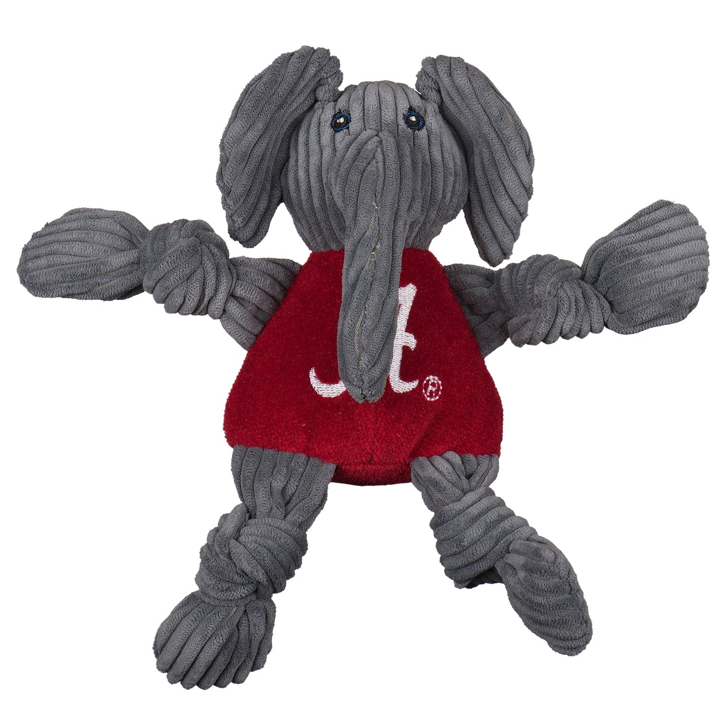 Dog Toy NCAA University of Alabama Big Al Mascot Knottie - lifestyle product image for dog toy