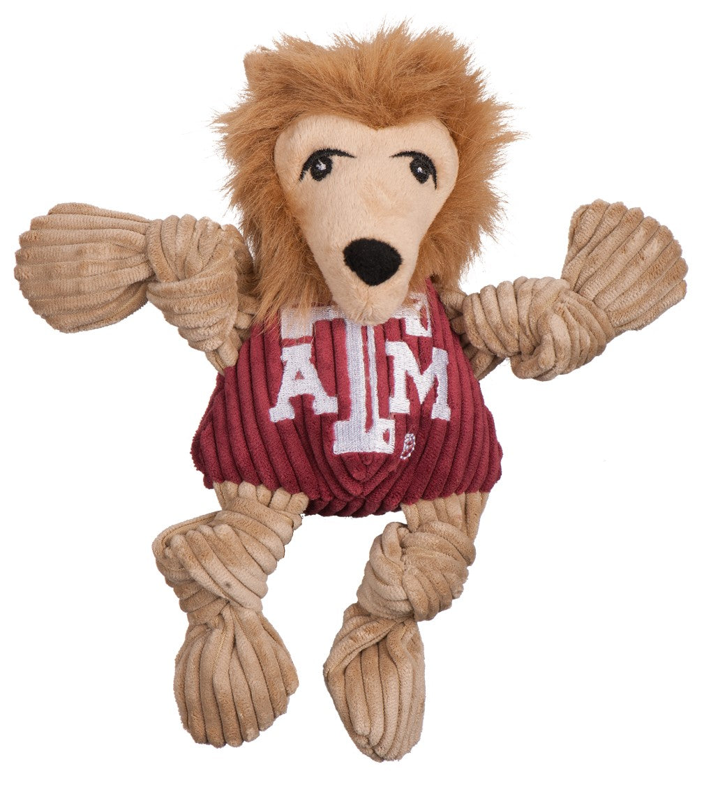 Dog Toy NCAA Texas A&M University Reveille Knottie Plush Toy - lifestyle product image for dog toy