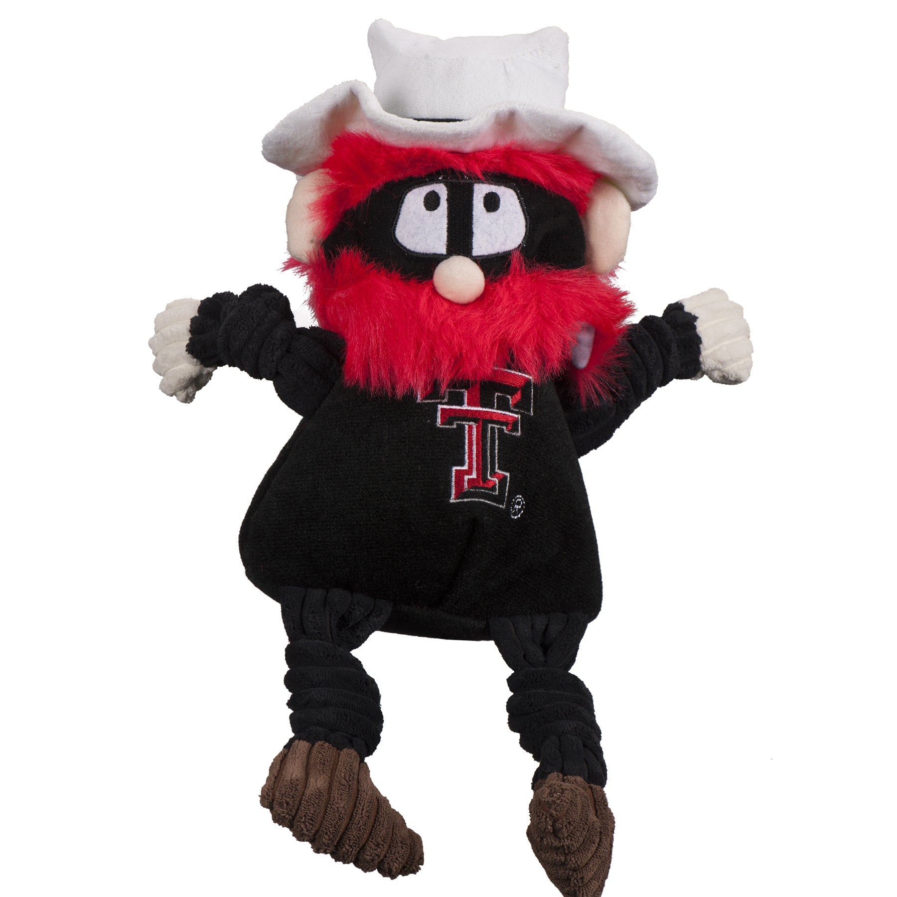 Dog Toy NCAA Texas Tech University Raider Red Knottie Plush - main product image for dog toy