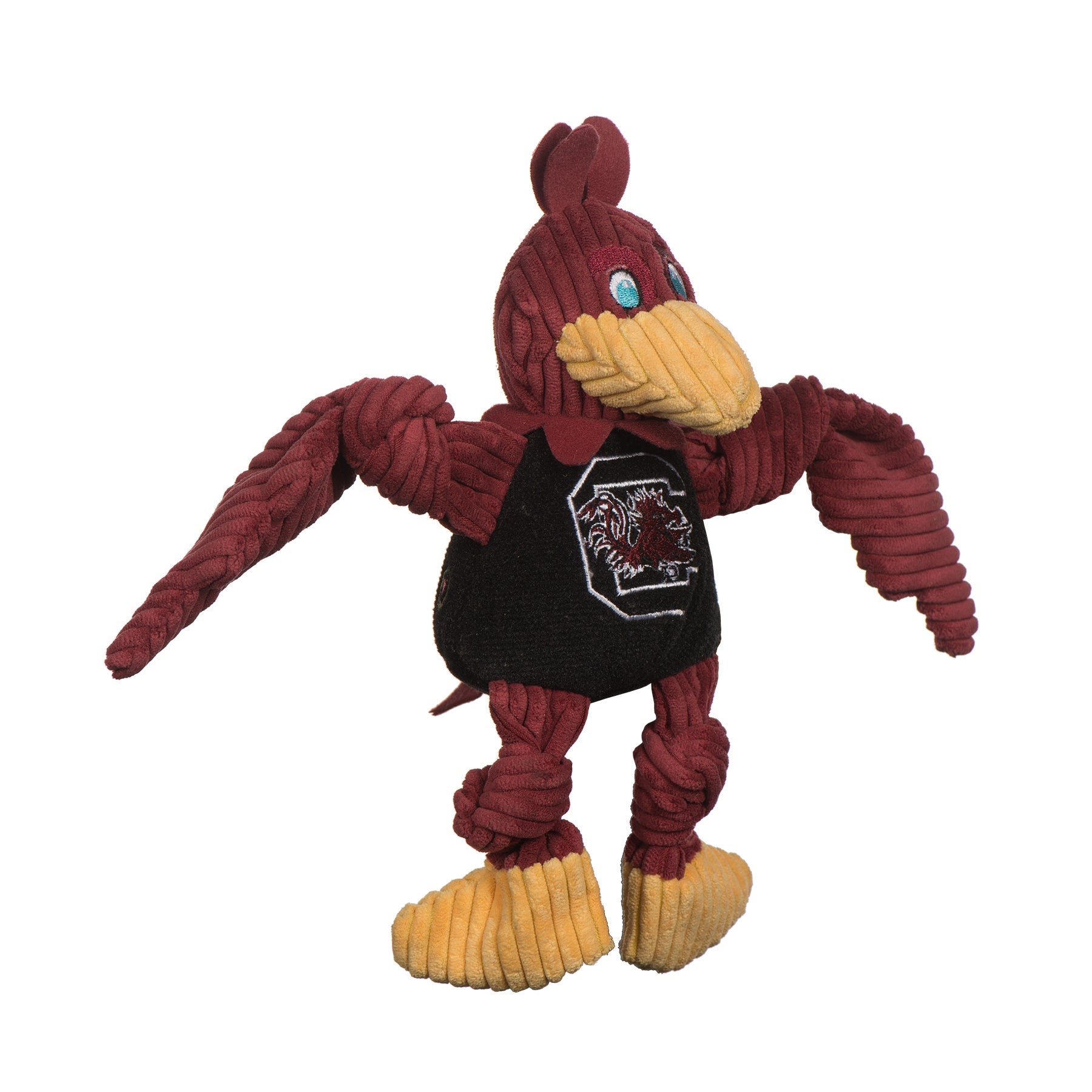 Dog Toy NCAA University of South Carolina Cocky Knottie - lifestyle product image for dog toy