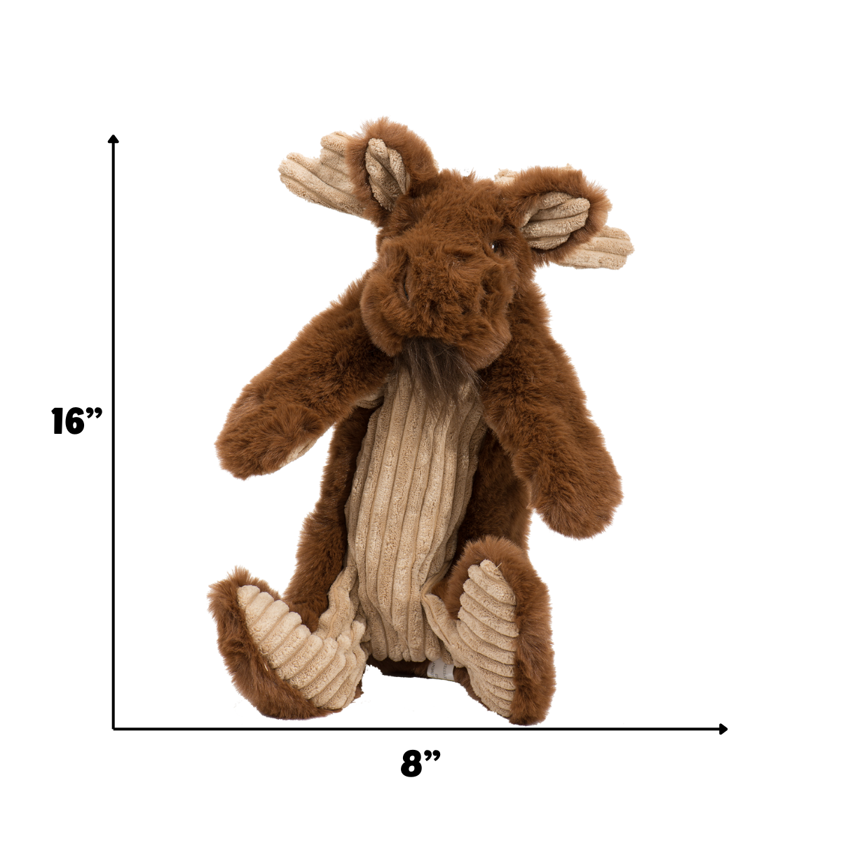 Dog Toy Maple Moose X-Brace Durable Plush Toy for Daily Use - detail product image for dog toy