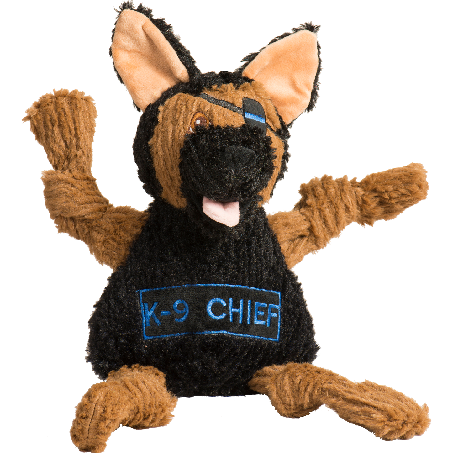 Dog Toy HuggleCause Project K-9 Hero K-9 Chief Knottie Plush - main product image for dog toy