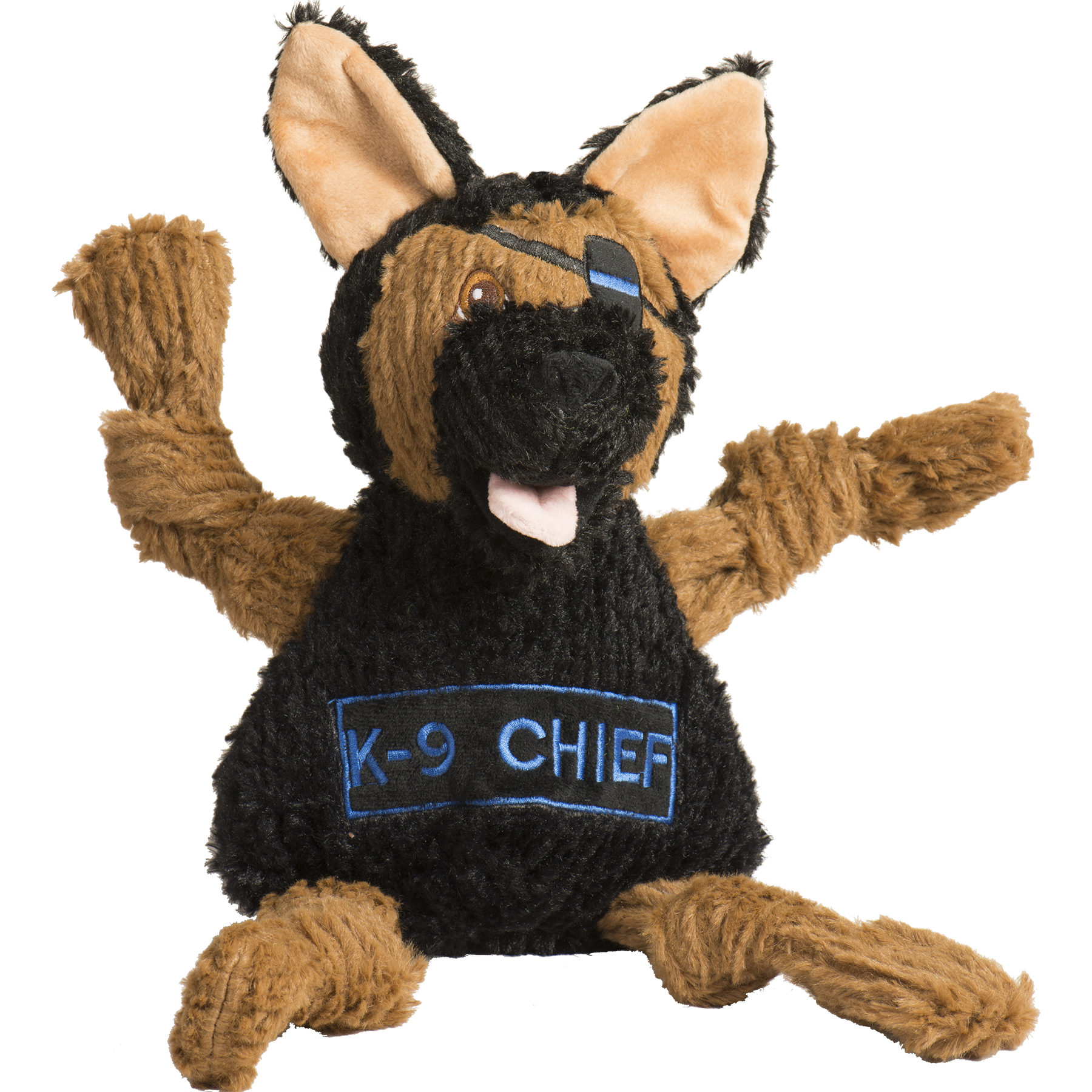 Dog Toy HuggleCause Project K-9 Hero K-9 Chief Knottie Plush - main product image for dog toy