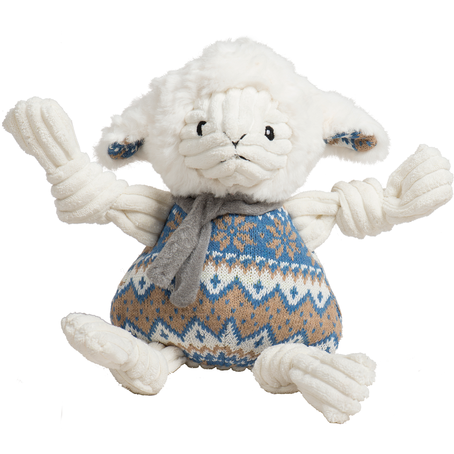 Dog Toy Leo Lamb Plush Toy Knottie for Daily Use for Comfort - lifestyle product image for dog toy