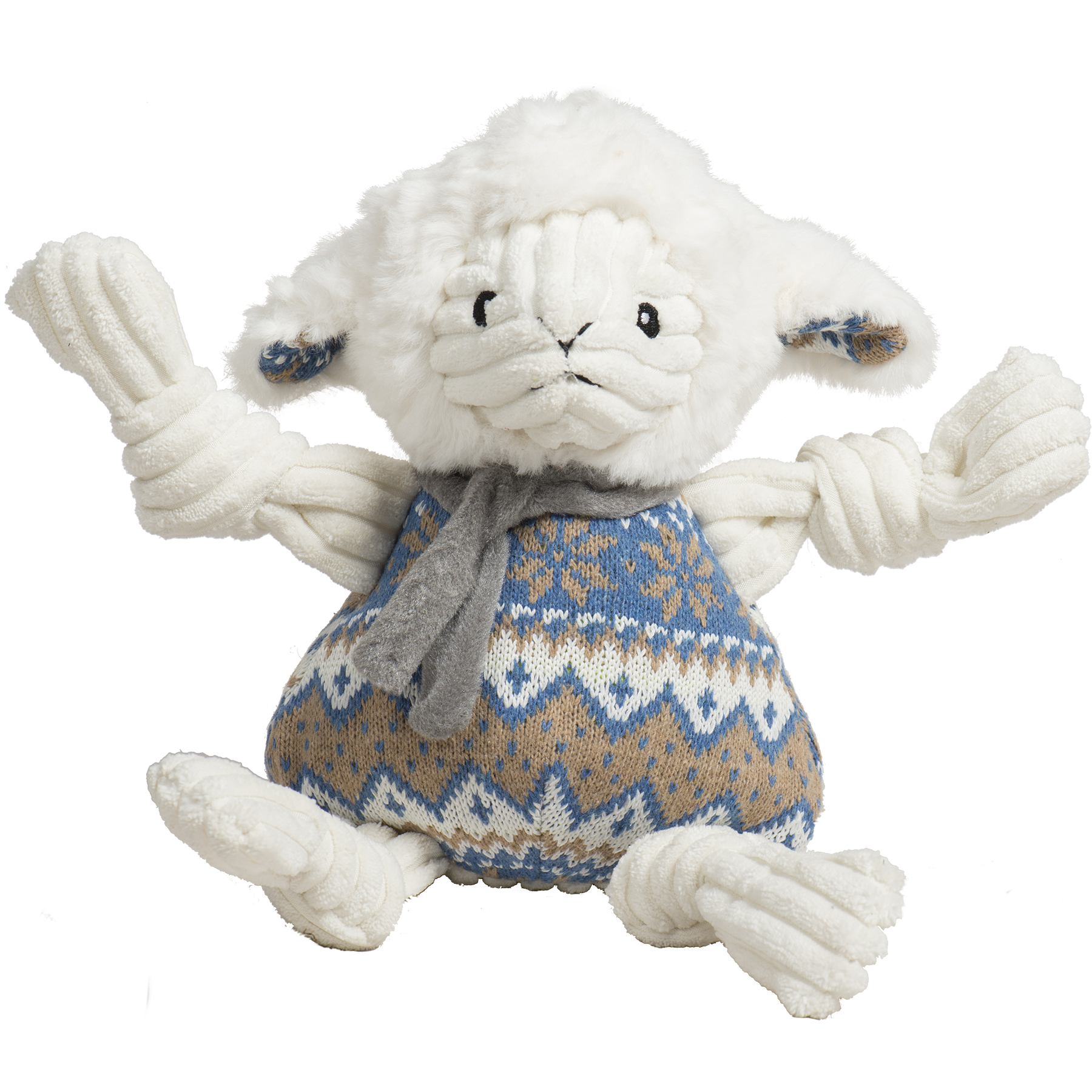 Dog Toy Leo Lamb Plush Toy Knottie for Daily Use for Comfort - lifestyle product image for dog toy