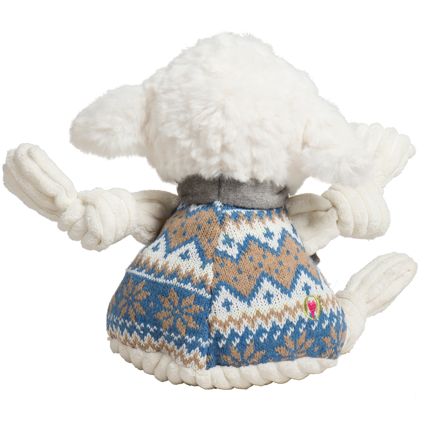 Dog Toy Leo Lamb Plush Toy Knottie for Daily Use for Comfort - size and texture image for dog toy