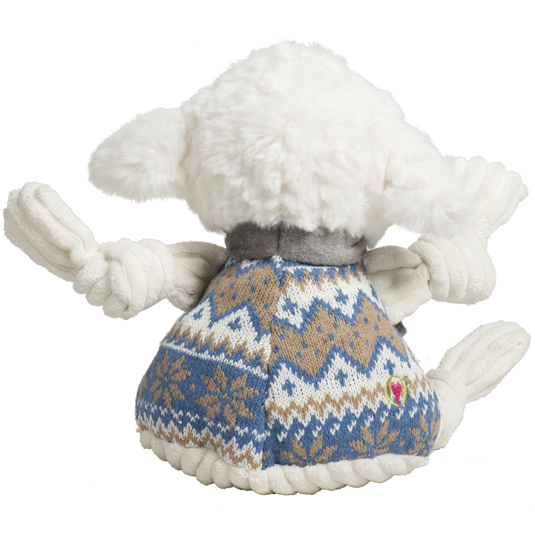 Dog Toy Leo Lamb Plush Toy Knottie for Daily Use for Comfort - size and texture image for dog toy